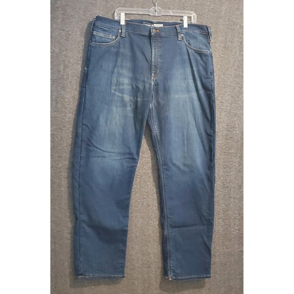 Carhartt Jeans Mens Size 40x34 Relaxed Fit Fleece Lined Jeans Dark Wash Workwear